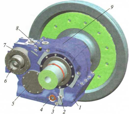 Рис. 2.59. Осевой тяговый редуктор
