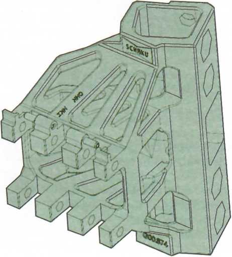 Рис. 2.89. Переходная сцепка (адаптер) автосцепки СА-3