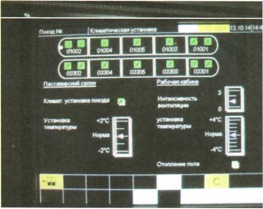 Рис. 10.8. Интерфейс управления климатической установкой