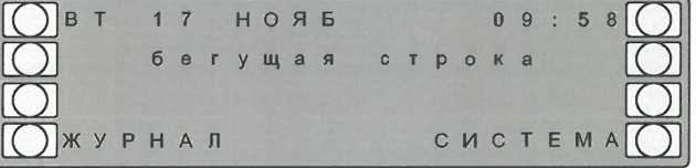 Вид дисплея при наличии признаков пожара (неисправностей или необходимости технического обслуживания ИП)