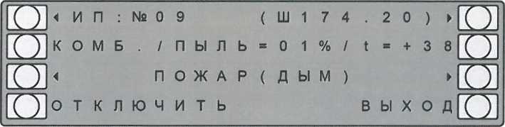 Меню «ИП» при наличии нескольких событий