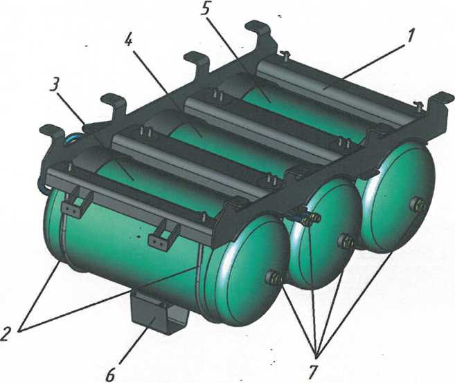 Рисунок 6.7 - Блок воздушных резервуаров: