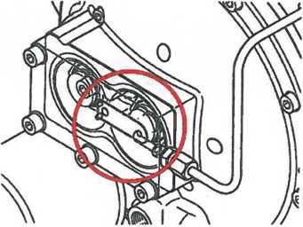 Обратный клапан линии возвратного маслотока