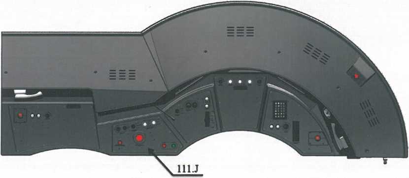 Рисунок 6.5 - Панель «111.5» пульта машиниста