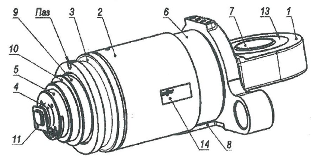 Поглощающий аппарат Т-8П-04 (для ТМ122-00, -02)