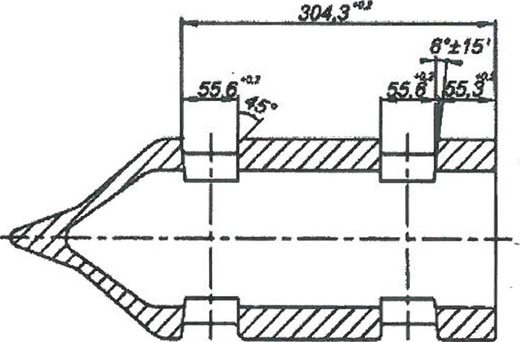Контролируемые размеры направляющего конуса