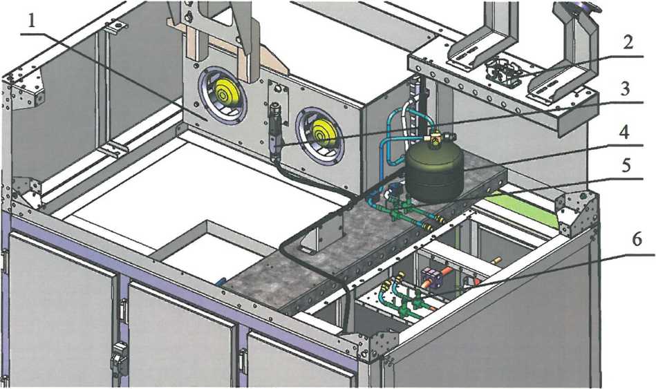Рисунок 7.4 - Расположение оборудования под верхней панелью