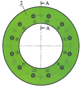 Рисунок 3.5 - Колесный тормозной диск Knorr-Bremse с элементами крепления