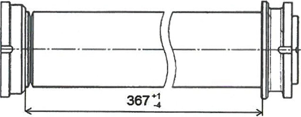 Рисунок 6.7 - Размер крэш-элемента ТМ121.03.00.000-02