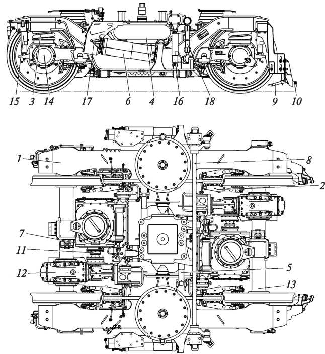 Рис. 3.2. Моторная тележка SF-520 ЭВС «Сапсан» (показана без траверсы)