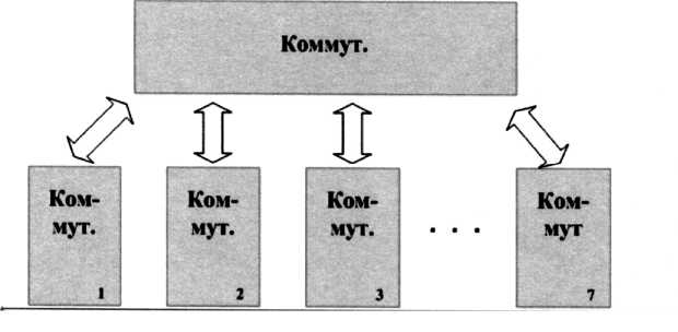 Рис. 8.30. Функциональная схема соединения коммутаторов